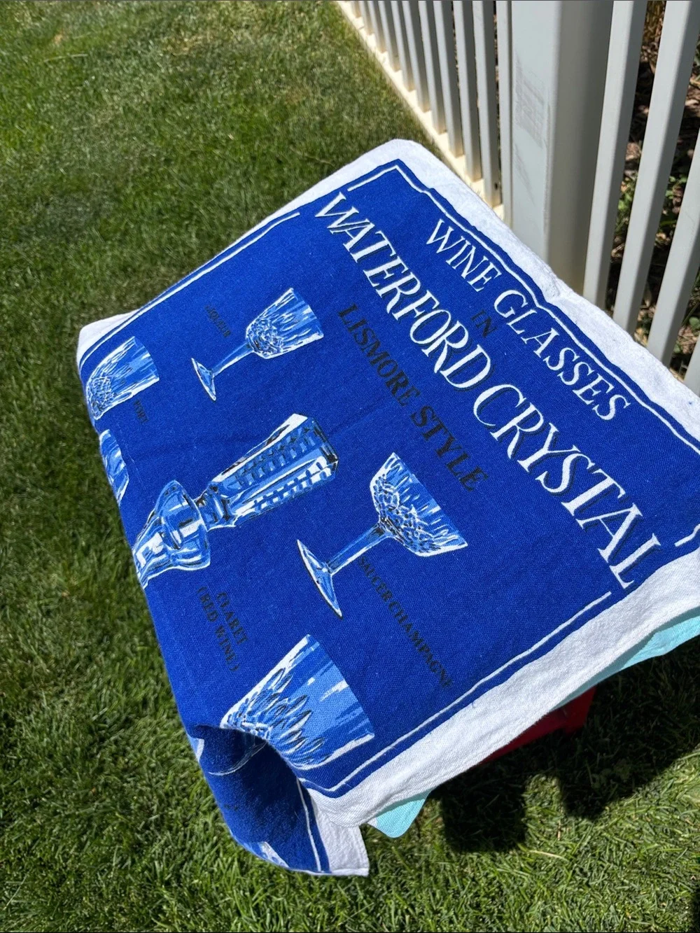 Queen Elizabeth II Diamond Jubilee 2012 NWT Tea Towel, & Waterford Tea Towel